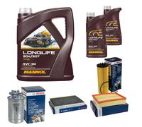 BOSCH Inspection Set 7L MANNOL LONGLIFE 504/507 5W-30 Pour VW Passat Variant