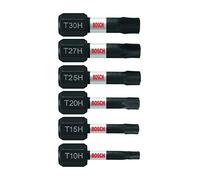 BOSCH ITTHV106 Lot de 6 embouts de vissage Torx Impact Tough 2,5 cm