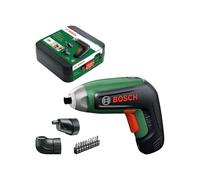 Bosch Visseuse sans fil IXO 8 – adaptateurs d'angle et excentré, jeu de 10 embouts, batterie, boîte