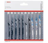 Bosch Accessories 2607011170 SET de lames de scie sauteuse Wood and Metal, 10 pièces 10 pc(s)