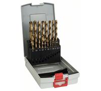 BOSCH Jeu de 19 forets à métaux ProBox HSS-TiN (revêtement titane) 1-10 mm 2608587015
