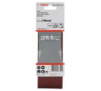 Bosch 3x PRO Paint on Wood and Hardwood X440 Sanding Belt for Sanders (for Paint on wood, Hardwood, 65 x 410 mm, Grit 40, Professional Accessory Belt Sander)