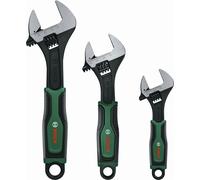 Bosch Jeu de 3 clés à molette 1600A039HR – acier carbone – 6", 8", 10"