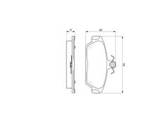 BOSCH - Jeu de 4 plaquettes de frein 0 986 424 092 - Réf. 0986424092