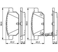 BOSCH 0 986 495 301 Plaquettes de frein