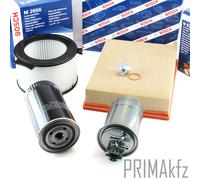 Bosch Jeu de Filtres Huile Kraftstof- Luft-Innenraumfilter pour VW T4 Tdi 2.4