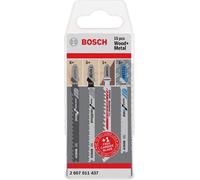 Set de 15 Lames de scie sauteuse pour bois et métal BOSCH (2 607 011 437)