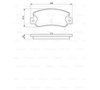 BOSCH Jeu De Plaquettes De Frein Pour Lancia Delta I 2.0 16V HF Integrale