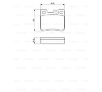 BOSCH Jeu De Plaquettes De Frein Pour Mercedes-Benz Saloon 230 E Cat Coupe