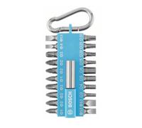 BOSCH Jeu d'embouts de tournevis 21 pièces avec mousqueton - bleu 2607002822