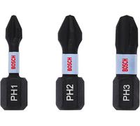 Bosch Accessories 2608522470 Embout cruciforme 3 pièces cruciforme Phillips