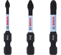 BOSCH Jeu d'embouts PH1, PH2, PH3 50 mm, 3 pièces 2608522491