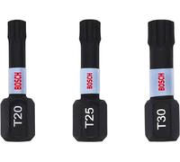 BOSCH Embouts PRO T Impact, T20 x 25, T25 x 25, T30 x 25 mm, 3 pieces 2608522479