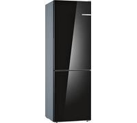 Bosch KGV36VBEAS Série 4 - Réfrigérateur combiné, pose-libre, LowFrost | 186 x 60 cm, Noir, 214 L, VitaFresh, Clayette Easy Access, Tiroir de congélation Big Box