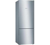 Bosch KGV58VLEAS Série 4 - Réfrigérateur combiné, pose-libre, Capacité XXL | 191 x 70 cm, Inox, 377 L, LowFrost, Clayette Easy Access, SuperFreezing, Tiroir de congélation Big Box