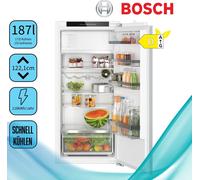 Bosch KIL42ADD1 Réfrigérateur/congélateur encastrable, hauteur de niche 122 cm, 187 L, technique de porte fixe, réfrigération rapide, éclairage LED, VitaFresh