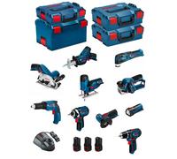 BOSCH Kit 12V BMK10-28CD3 (GSR12V-15+GTB12V-11+GDR12V-105+GWS12V-76+GST12V-70+GKS12V-26+GOP12V-28+GSA12V-14+GLI12V-80+GHO12V-20)