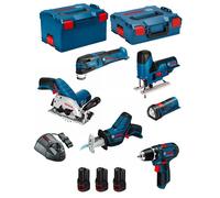 BOSCH Kit 12V BMK6-28CD3 (GSR 12V-15+GKS 12V-26+GST 12V-70+GOP 12V-28+GSA 12V-14+GLI 12V-80+3 x 2,0Ah+GAL1230CV)