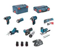 BOSCH Kit 12V BMK7-28BD3 (GSR 12V-15+GDR 12V-105+GWS 12V-76+GST 12V-70+GOP 12V-28+GSA 12V-14+GLI 12V-80+3 x 2,0Ah+GAL1230CV)