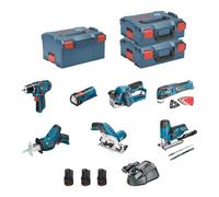BOSCH Kit 12V BMK7-28FD3 (GSR 12V-15 + GKS 12V-26 + GST 12V-70 + GOP 12V-28 + GSA 12V-14 + GLI 12V-80 + GHO 12V-20 )