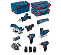 BOSCH Kit 12V BMK8-28BD3 (GSR 12V-15+GDR 12V-105+GKS 12V-26+GWS 12V-76+GST 12V-70+GOP 12V-28+GSA 12V-14+GLI 12V-80+3 x 2,0Ah)