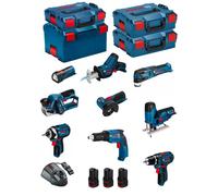 BOSCH Kit 12V BMK9-28CD3 (GSR 12V-15+GTB 12V-11+GDR 12V-105+GWS 12V-76+GST 12V-70+GOP 12V-28+GSA 12V-14+GLI 12V-80+GHO 12V-20)