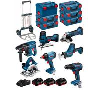 BOSCH Kit 18V BK701 (GST18V-LIS+GKS18V-LI+GBH18V-21+GWS18-125V-LI+GSR18V-55+GSA18V-LIC+GDX18V-180+ 3x4,0Ah+GAL18V-40+6xL-Boxx)