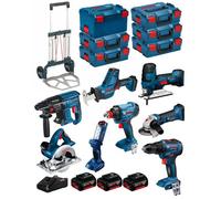 BOSCH Kit 18V BK802 (GST18V-LIS+GKS18V-LI+GBH18V-21+GWS18-125V-LI+GSR18V-55+GSA18V-LIC+GDX18V-180+GLI18V-300+3x5,0Ah+GAL18V-40)