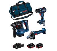 BOSCH Kit BK3012BAG (GBH 18V-22 + GSR 18V-90 C + GWS 18V-7 + 2 x 5,0 Ah + GAL18V-40 + HDBAG)
