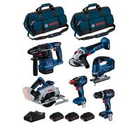 BOSCH Kit BK604BAG (GSB18V-90CGDX18V-200GKS18V-57-2GST 18V-125BGBH18V-22GWS18V-10 3x4,0Ah PCGAL18V-40 2xHDBAG)