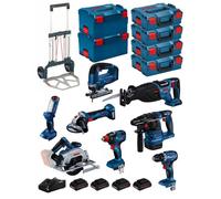 BOSCH Kit BK803 (GST18V-125B+GKS18V-57-2+GDX18V-200+GBH18V-22+GSA18V-28+GLI18V-300+GWS18V-7+GSR18V-45+4x4,0Ah ProCORE)