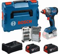BOSCH Kit d’outils PROFESSIONAL GDX 18V-285+ 2×GBA 5.0Ah +coffret de 31 embouts 0615A500DY