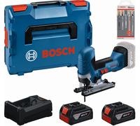 BOSCH Kit d’outils PROFESSIONAL GST 18V-125 S + 2×5.0Ah + jeu de 15 lames 0615A500E5