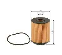 BOSCH Kit de 4 filtre d'inspection + 6 litres d'huile moteu adapté JEEP GRAND CH