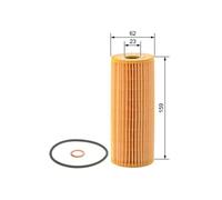 BOSCH Kit de 4 filtre d'inspection + 6 litres d'huile moteu adapté SSANGYONG ACT