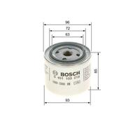 BOSCH Kit de 4 filtre d'inspection + 6 litres d'huile moteu adapté VOLVO XC70 V7