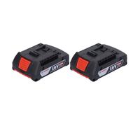Bosch Kit de batterie 2x GBA 18 V 2 0 Ah / 2000 mAh Li-Ion Batterie à insertion ( 2x 1600Z00036 )