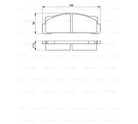 BOSCH Kit De Plaquettes De Frein Pour Fiat X 1/9 1.5 1.3 127 Lancia Beta