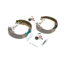 Bosch KS193 Kit Super Pro - Kit de frein à tambours arrière - 1 jeu complet prémonté, 2 cylindres de roue, 4 mâchoires de frein
