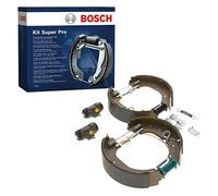 Bosch Mâchoires de frein prémontées 0 204 114 646 – Kit arrière 1 jeu pour Peugeot Fiat Citroën