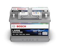Bosch LA008 - Batterie à décharge lente et de démarrage - 70 Ah 760 A 12 V - Technologie AGM - adaptée aux usages nautiques et de loisirs (camping-car, caravaning, marine…)