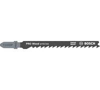 Bosch lame de scie sauteuse pour le bois T 144 DP HCS Precision for Wood 100 pièces 2608633A42