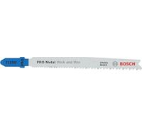 Bosch lame de scie sauteuse pour le métal T 123 XF BIM Progressor for Metal 100 pièces 2608638700