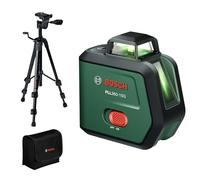 Bosch Laser Lignes PLL360-15G (lignes laser vertes 360°, IP54, batterie Li-ion avec recharge USB-C, incl. support TT120, housse et notice)