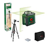 Bosch Laser lignes UnversalLevel 360 avec trépied premium (laser lignes vertical et horizontal avec laser à 360° pour un alignement dans toute la pièce, dans boîte carton)