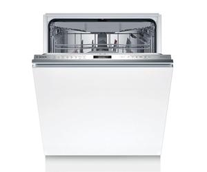 Bosch Lave-vaisselle entièrement intégré, 60 cm, série 6, fabriqué en Allemagne, Green Collection, tiroir à couverts, heure de démarrage automatique, extrêmement silencieux, panier supérieur réglable