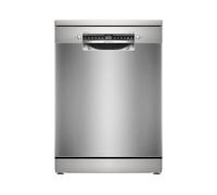 Bosch Lave-vaisselle pose libre 60 cm Silver Inox SMS4EMI06E Serie 4 | Contrôlez-le depuis votre téléphone et profitez du silence. Vaisselle sèche et prête à être rangée.
