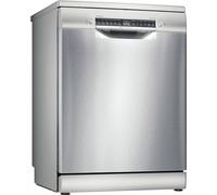 Bosch Lave-vaisselle pose libre 60 cm Silver Inox SMS4EMI06E Serie 4 | Contrôlez-le depuis votre téléphone et profitez du silence. Vaisselle sèche et prête à être rangée.