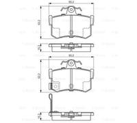BOSCH Lot De Plaquettes De Frein Disque Pour MG MGF 1.8i 16V Rover 800