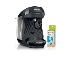 Bosch Machine à café multi-boissons Tassimo Happy friendly, TAS102EA, plus de 70 boissons chaudes, OneTouch, cafétière à dosettes, Intellibrew, pastilles de détartrage, noir